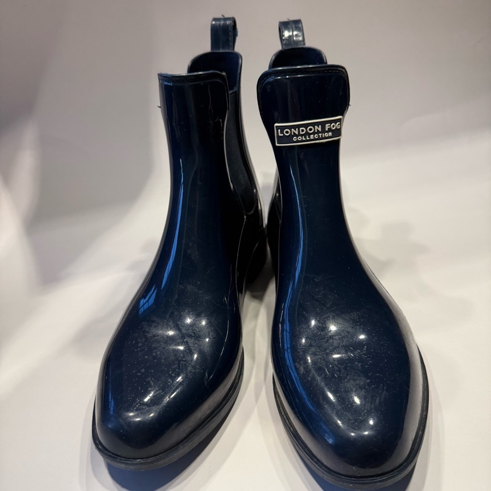 London Fog Collection Women's Navy Ankle Boots
